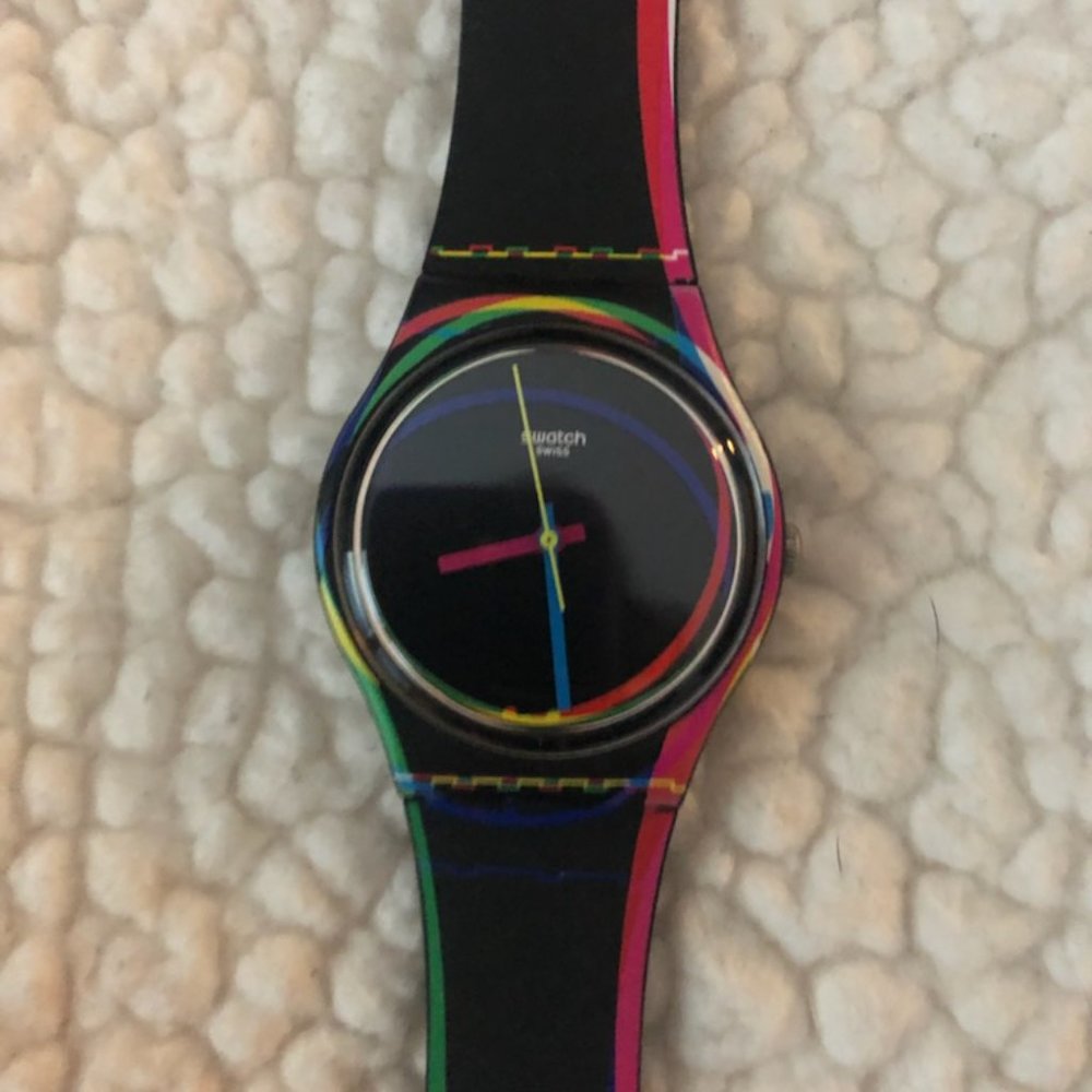 Swatch Watch 'Red Shore' - EUC!